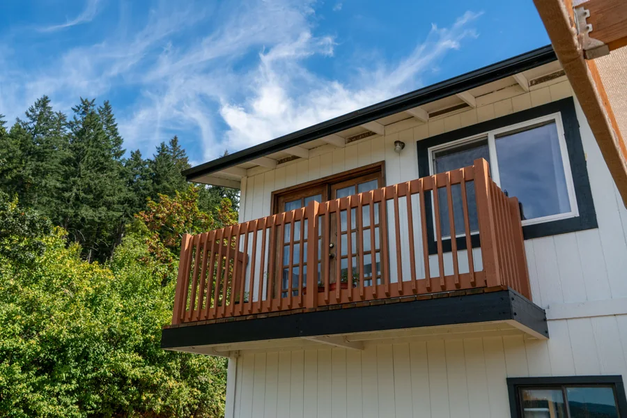Deck railing and stair detail